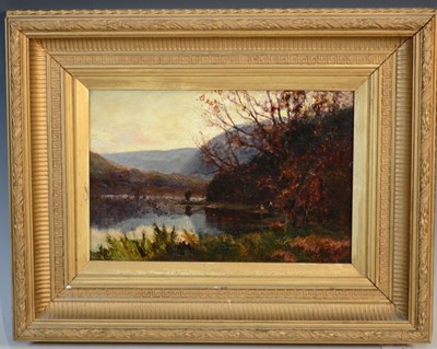 Lot 566 - George Gray (fl 1866-1910) Two figures under...
