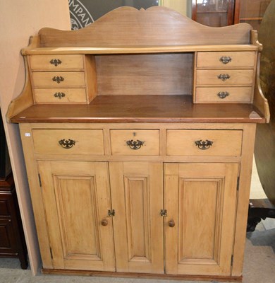 Lot 736 - A late 19th century stripped pine Scotch style...