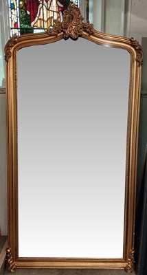 Lot 779 - A large antique style mirror, the frame with...