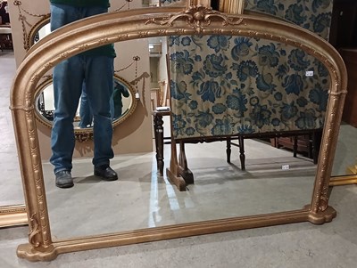 Lot 775 - A reproduction Victorian style over mantel...