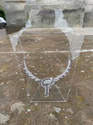 Lot 109 - A 20th century Pakastani white metal sapphire...