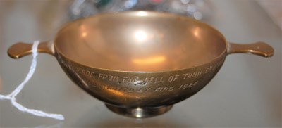 Lot 235A - A Scottish bronze quaich inscribed 'Quaich...