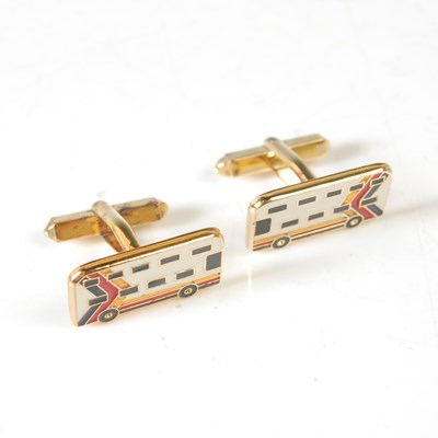 Lot 49 - A pair of Birmingham silver gilt and enamel...