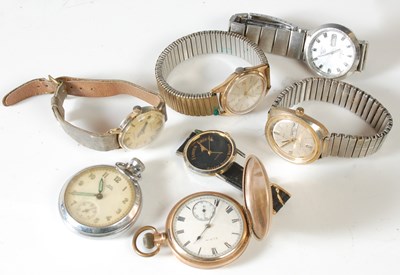 Lot 84 - Five assorted gentleman's wristwatches, to...