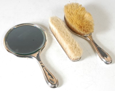 Lot 146 - A Birmingham silver vanity three piece...