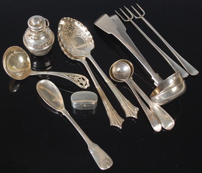 Lot 150 - A collection of assorted silver flatware to...