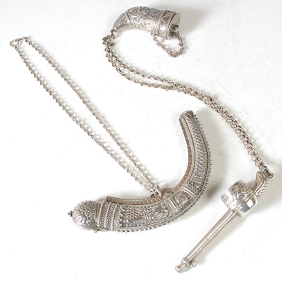 Lot 141 - A Middle Eastern, probably Omani, silver...