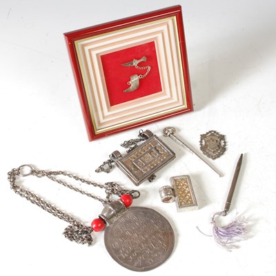 Lot 143 - A collection of Middle Eastern white metal...