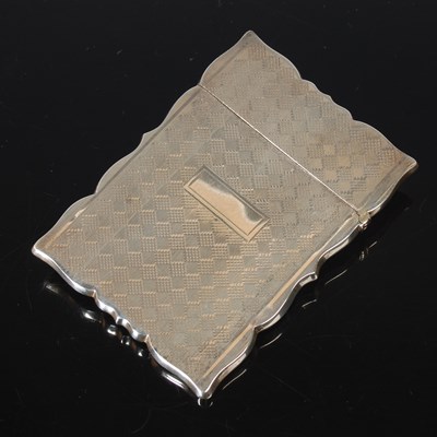 Lot 167 - A Birmingham silver calling card case, the...