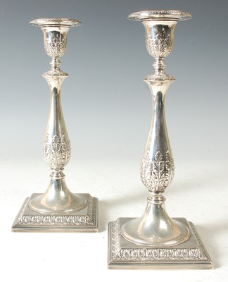 Lot 169 - A handsome pair of late Victorian silver...