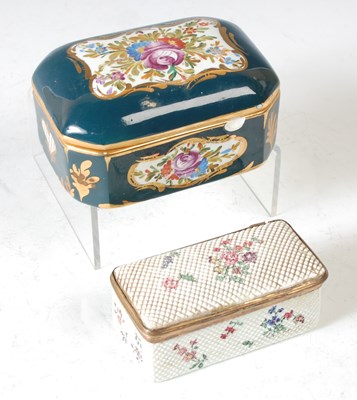Lot 191 - An 18th century enamel on copper rectangular...