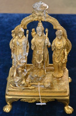 Lot 434 - A Ram Darbar depicting Lord Rama, Goddess Sita,...