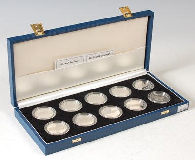 Lot 203 - A cased set of ten Royal Mint silver proof 1...