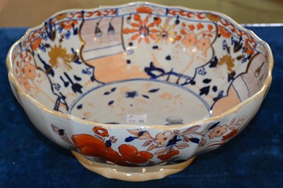 Lot 438 - A 19th century Mason's ironstone china bowl on...