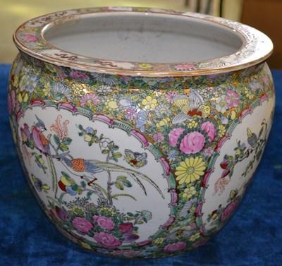 Lot 437 - A Chinese porcelain famille rose canton style...