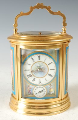 Lot 225 - A late 19th century French gilt brass and...