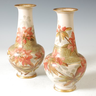 Lot 234 - A pair of Doulton Lambeth Carrara ware pottery...