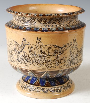 Lot 237 - A Doulton Lambeth stoneware vase, by Hannah B....