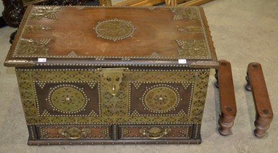 Lot 734 - A 20th century Zanzibar chest, crafted from...