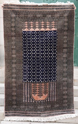 Lot 789 - A Persian rug, 20th century, the central field...