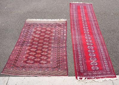Lot 794 - A Tekke type rug, the rectangular field...