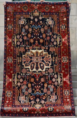 Lot 807 - An antique Persian Nahavand carpet, the...