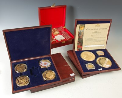 Lot 199 - Windsor Mint, a cased four coin collection to...
