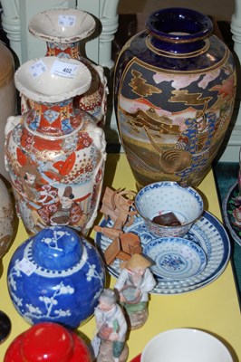 Lot 402 - A group of Chinese and Japanese ceramics...