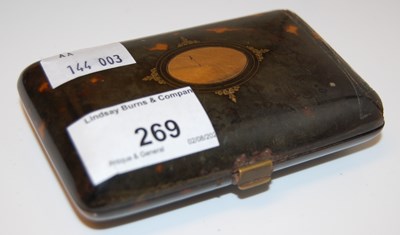 Lot 269 - A late 18th / 19th century tortoiseshell and...