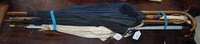 Lot 425 - A collection of assorted vintage parasols, to...