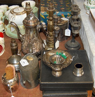 Lot 428 - A collection of electroplated items to include...