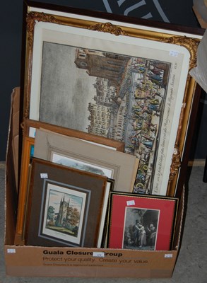 Lot 474 - Box - vintage decorative prints
