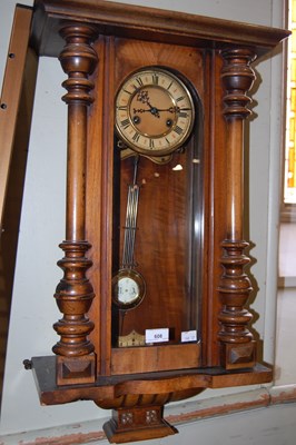 Lot 608 - A Vienna wall clock with Roman numeral dial