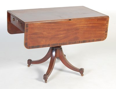 Lot 787 - A Regency mahogany, rosewood and boxwood lined...