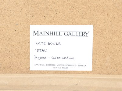 Lot 296 - AR Kate Boxer Seal drypoint and carborundum,...