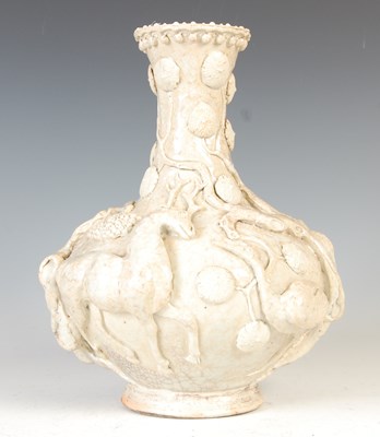 Lot 270D - A Chinese biscuit porcelain and crackle glazed...