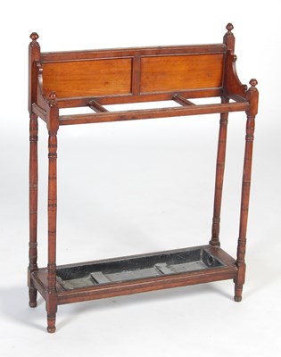 Lot 22 - A late 19th century mahogany stick stand