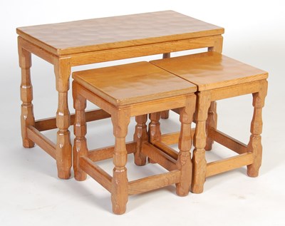 Lot 28 - A rectangular occasional table in the manner of Robert 'Mouseman' Thompson