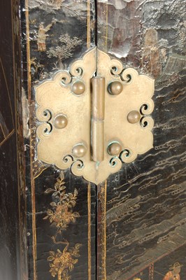 Lot 101 - A pair of Chinese lacquer cabinets, Qing Dynasty
