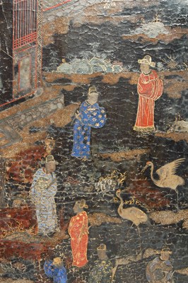 Lot 101 - A pair of Chinese lacquer cabinets, Qing Dynasty