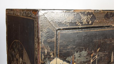 Lot 101 - A pair of Chinese lacquer cabinets, Qing Dynasty
