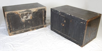 Lot 101 - A pair of Chinese lacquer cabinets, Qing Dynasty