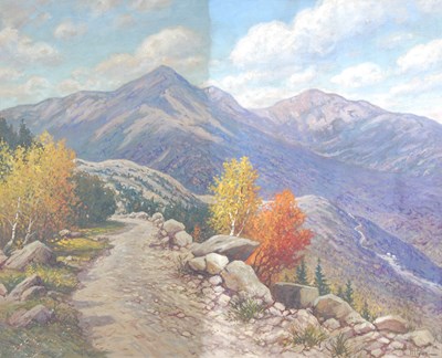Lot 775 - H. Howe (early 20th century) Autumnal alpine...