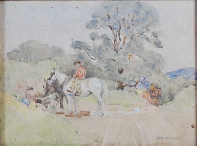 Lot 741 - William Walls RSA RSW (1860-1942) A country...