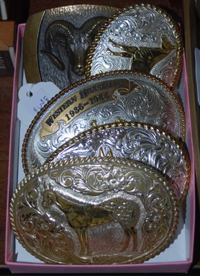 Lot 316A - A solid bronze Steven L Knight belt buckle...