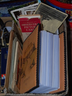 Lot 328 - A box of assorted vintage and later postcards...