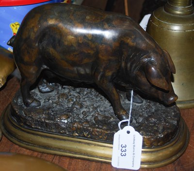 Lot 333 - After Jules Moigniez (1835-1894), a bronze...