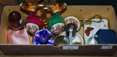 Lot 343 - A box of assorted mixed items to include...