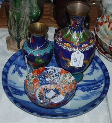 Lot 376 - A group of Japanese items to include two...