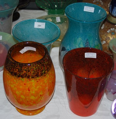 Lot 391 - Four of pieces of Ysart glassware comprising a...
